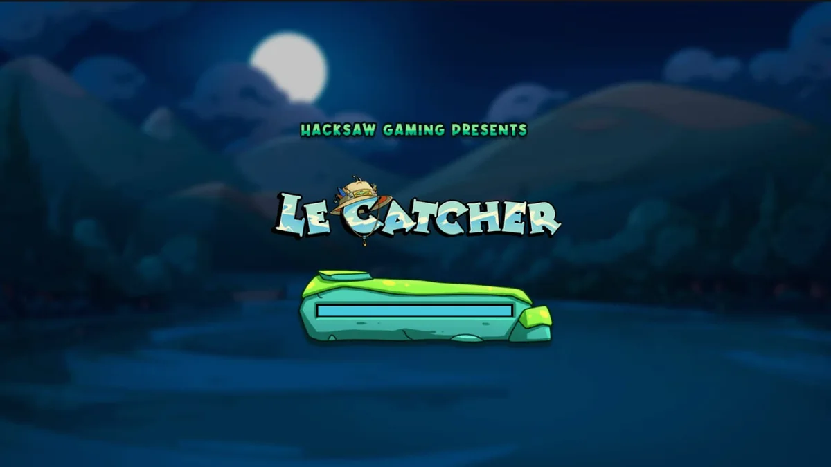 Tampilan antarmuka slot Le Catcher yang dioptimalkan untuk perangkat seluler dengan karakter rakun.
